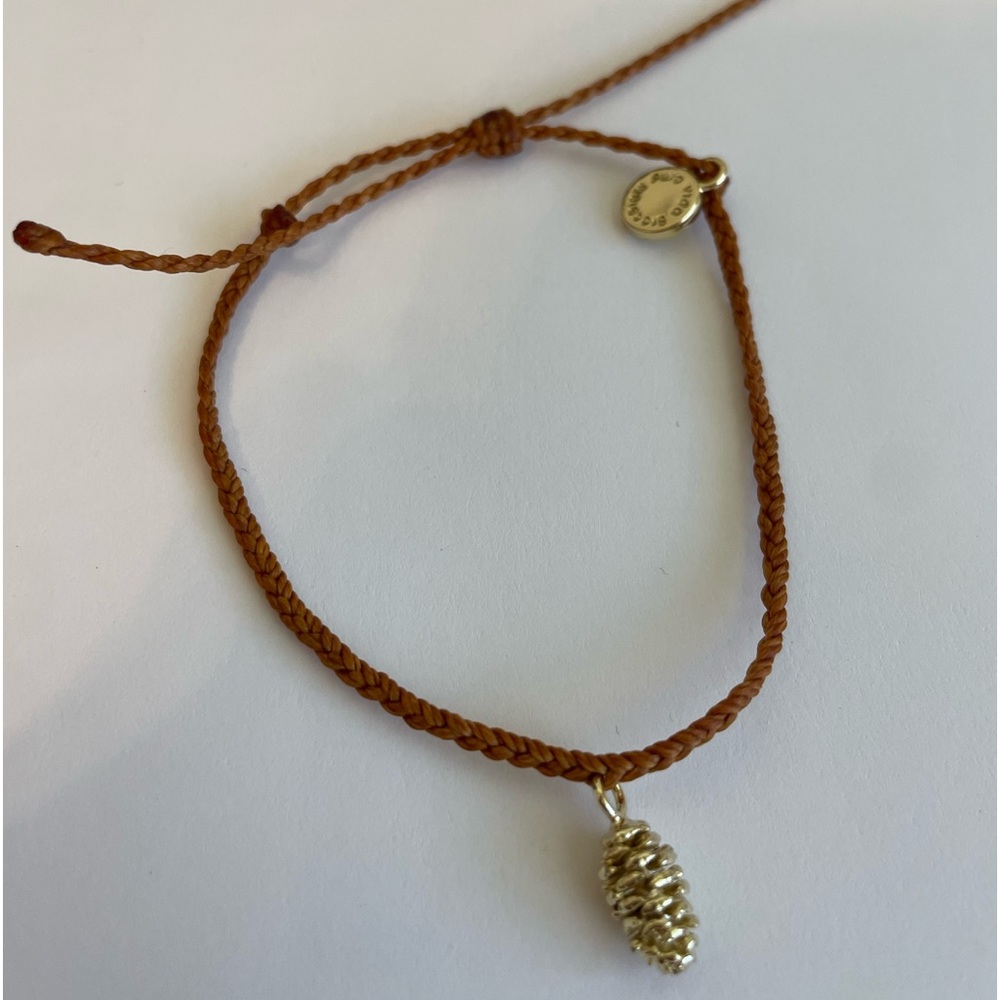 Burnt sienna pinecone pura vida bracelet